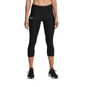 NWT UNDER ARMOUR HeatGear Compression 3\4 Capri Leggings Black XS